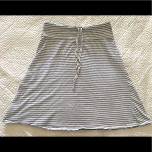 Gap striped drawstring skirt